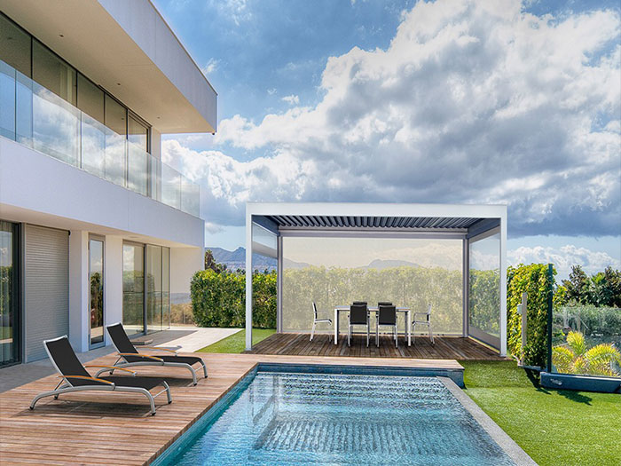 電動(dòng)百葉涼亭M210 電動(dòng)百葉涼亭M210