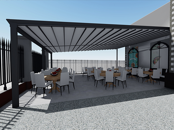 電動(dòng)折疊雨棚M700